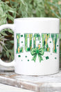 Glitzy Brushed Lucky White Mug - Wholesale Accessory Market