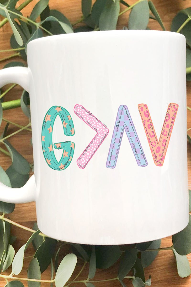God Is Greater Ceramic Mug - Wholesale Accessory Market