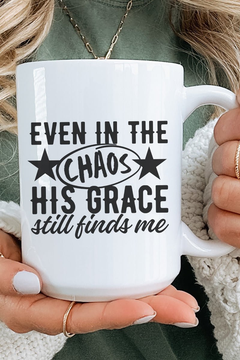 His Grace Finds Me Ceramic Mug - Wholesale Accessory Market