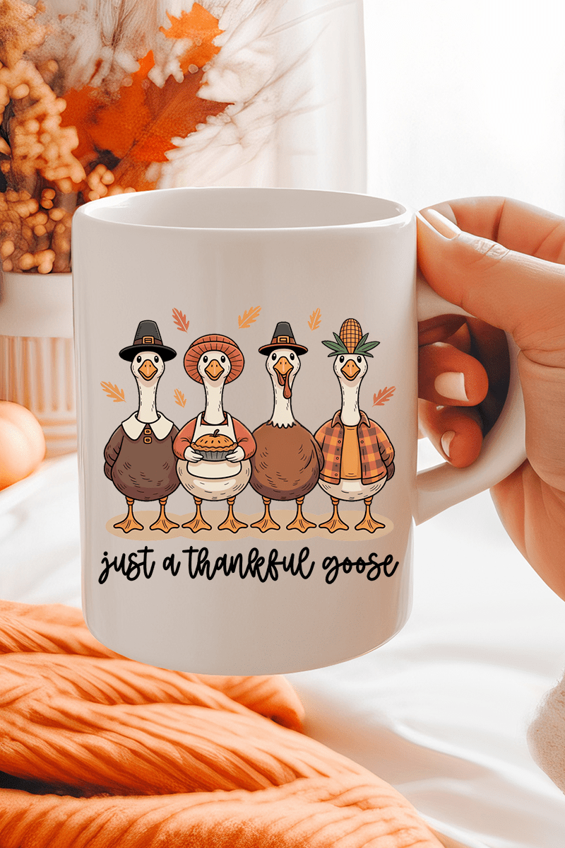 Just A Thankful Goose Ceramic Mug - Wholesale Accessory Market