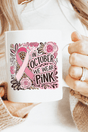 Leopard Doodle We Wear Pink Ceramic Mug - Wholesale Accessory Market