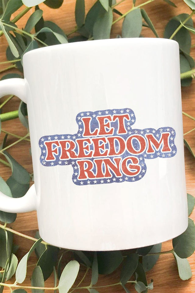 Let Freedom Ring Ceramic Mug - Wholesale Accessory Market