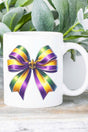 Mardi Gras Ribbon Ceramic Mug - Wholesale Accessory Market