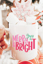 Merry And Bright Coquette Bow Ceramic Mug - Wholesale Accessory Market