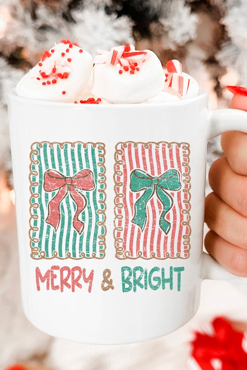 Merry & Bright Stamps Ceramic Mug - Wholesale Accessory Market