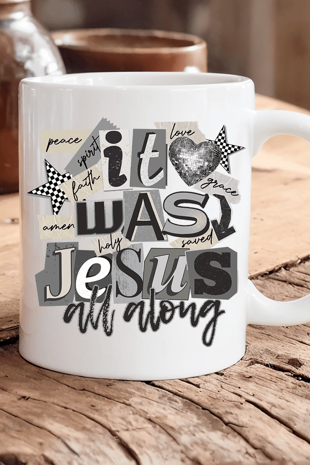 Monochromatic Jesus All Along Ceramic Mug - Wholesale Accessory Market
