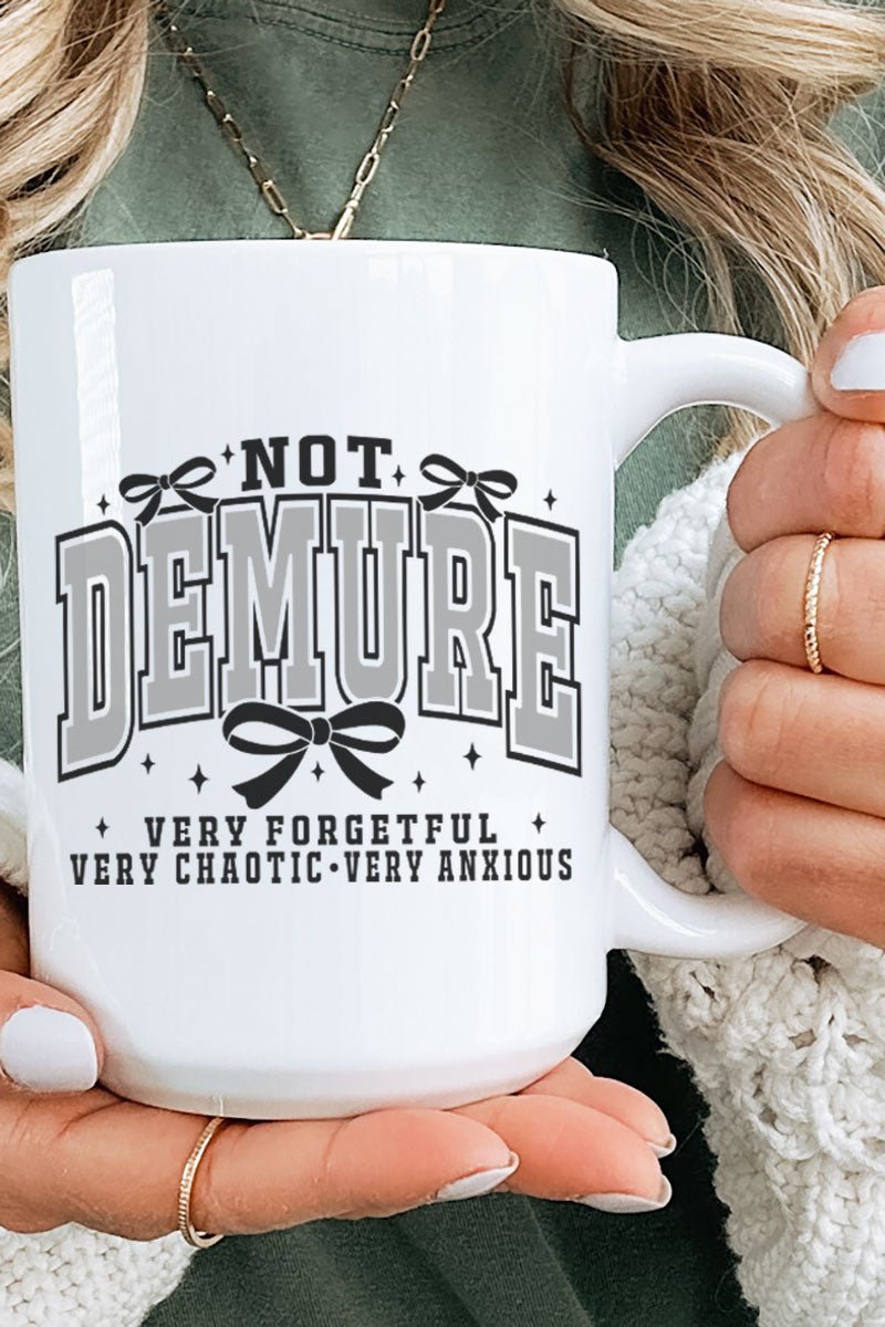 Not Demure Very Distracted Ceramic Mug - Wholesale Accessory Market