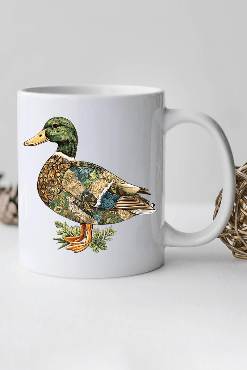 Patchwork Mallard Ceramic Mug - Wholesale Accessory Market