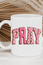 Pink Faux Yarn Coquette Pray Ceramic Mug - Wholesale Accessory Market