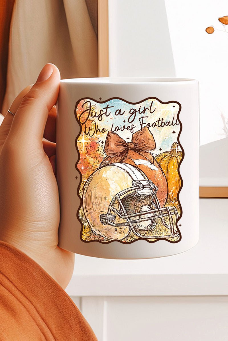 Pumpkin Spice And Football Lights Ceramic Mug - Wholesale Accessory Market