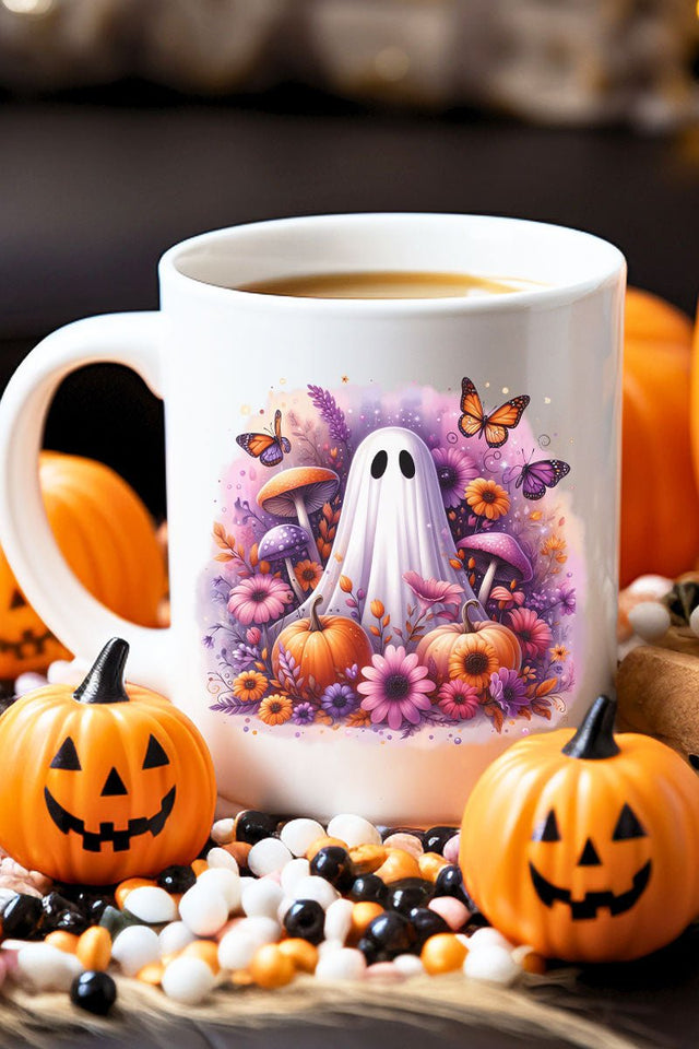 Purple Boho Boo Ceramic Mug - Wholesale Accessory Market