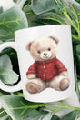 Red Vintage Teddy Bear Ceramic Mug - Wholesale Accessory Market