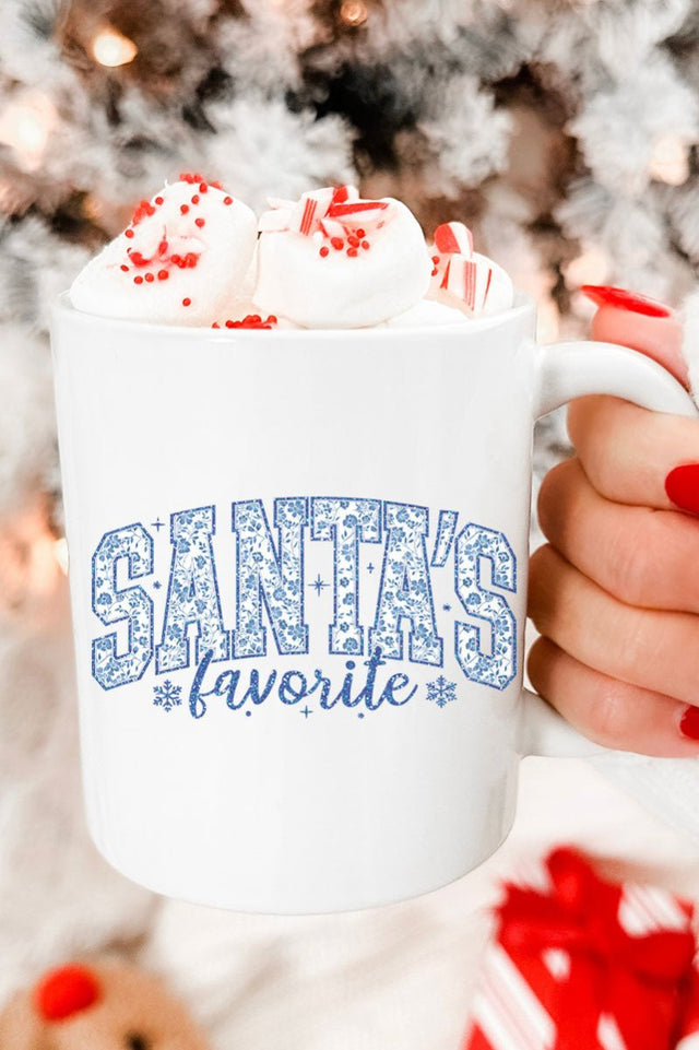 Santa's Favorite Chinoiserie Ceramic Mug - Wholesale Accessory Market