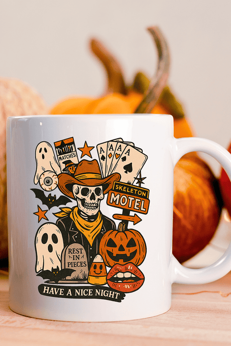 Skeleton Motel Ceramic Mug - Wholesale Accessory Market