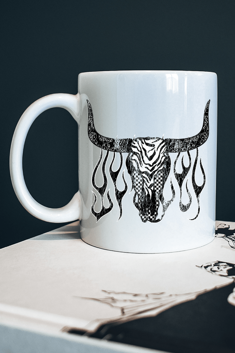 Smokin' Steer Ceramic Mug - Wholesale Accessory Market