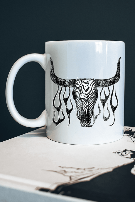 Smokin' Steer Ceramic Mug - Wholesale Accessory Market