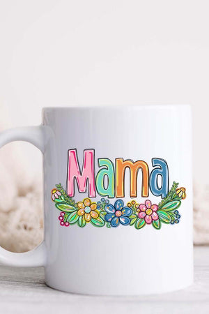 Spring Floral Mama White Mug - Wholesale Accessory Market