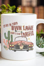 Stay In Your Own Lane Ceramic Mug - Wholesale Accessory Market