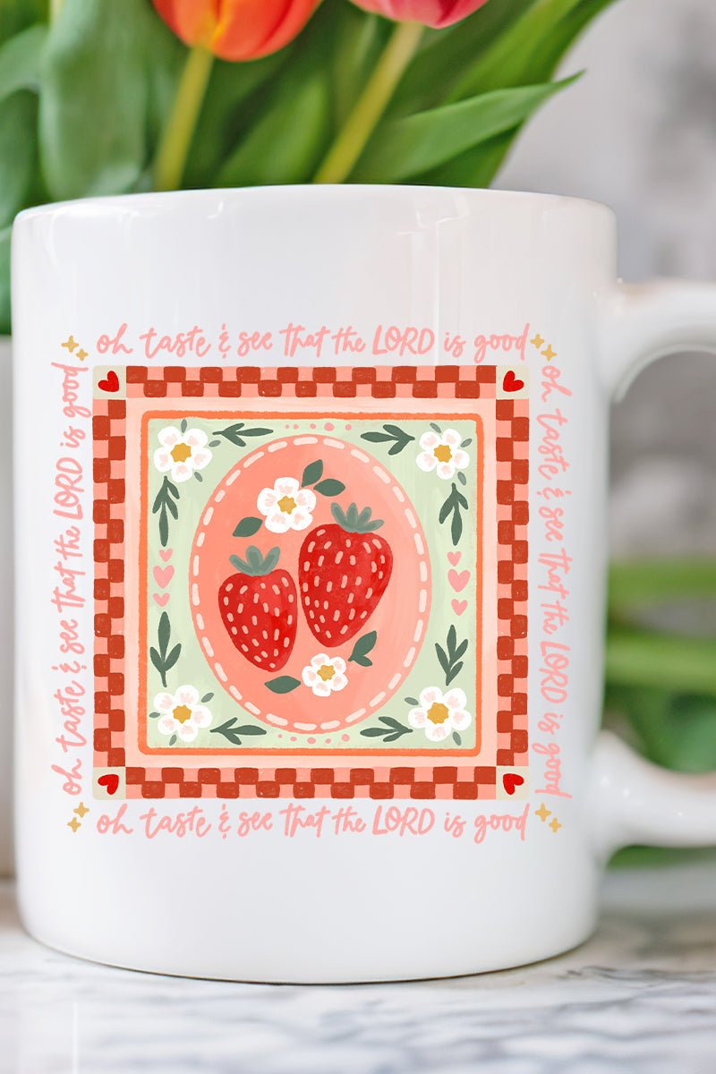 Strawberry Oh Taste & See Ceramic Mug - Wholesale Accessory Market