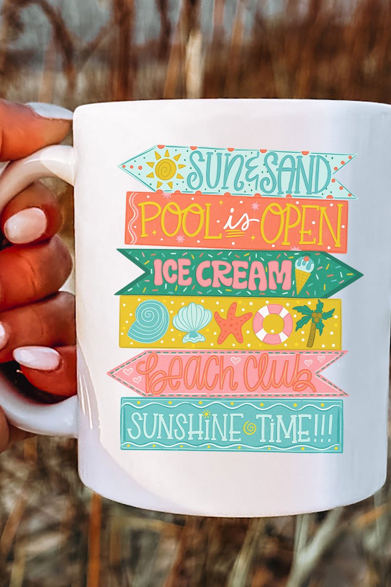 Summer Signs Ceramic Mug - Wholesale Accessory Market