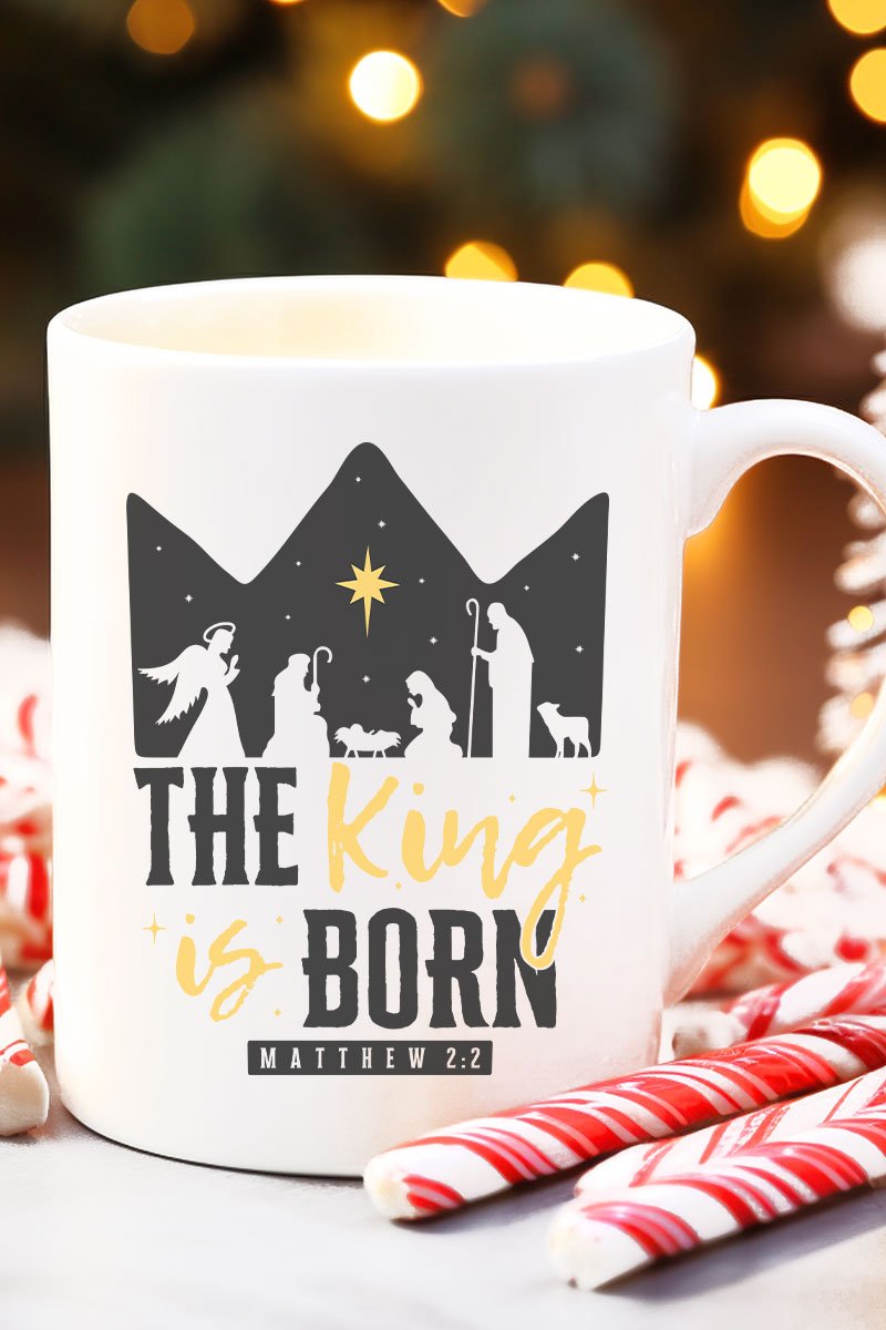 The King Is Born Ceramic Mug - Wholesale Accessory Market