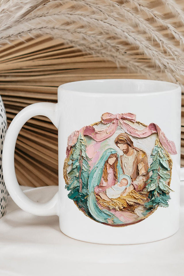 The Painted Baby Jesus Coquette Ceramic Mug - Wholesale Accessory Market