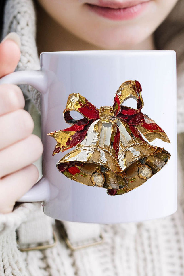 The Painted Christmas Bells Ceramic Mug - Wholesale Accessory Market