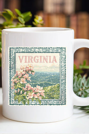 Vintage Virginia Stamp Ceramic Mug - Wholesale Accessory Market
