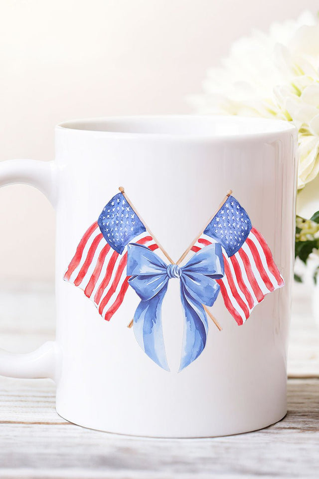 Watercolor Stars And Stripes Ceramic Mug - Wholesale Accessory Market