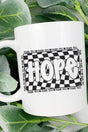 Wavy Checkered Hope Ceramic Mug - Wholesale Accessory Market