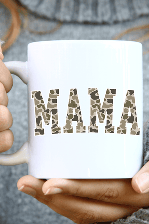 White Mama Camo Ceramic Mug - Wholesale Accessory Market