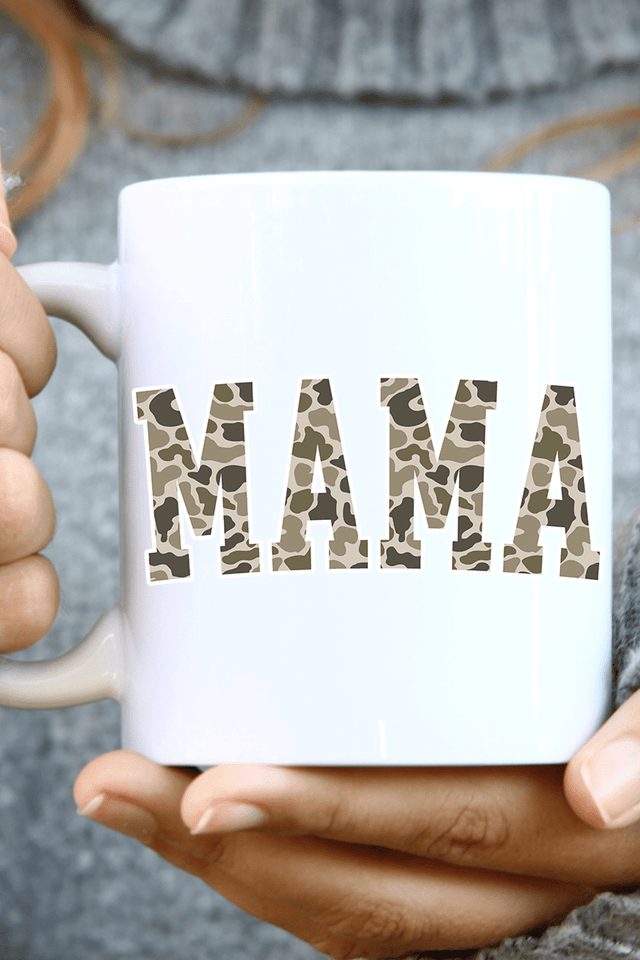 White Mama Camo Ceramic Mug - Wholesale Accessory Market