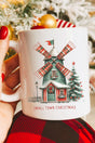 Windmill Small Town Christmas Ceramic Mug - Wholesale Accessory Market