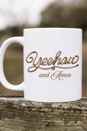 Yeehaw & Amen Ceramic Mug - Wholesale Accessory Market
