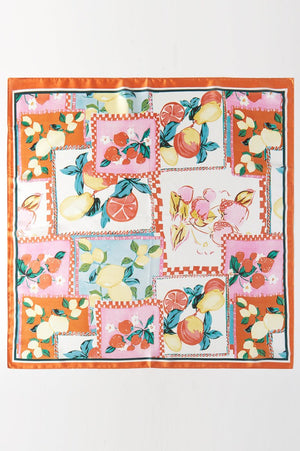 Tropical Appeal Square Satin Scarf - Wholesale Accessory Market