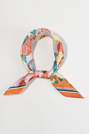 Tropical Appeal Square Satin Scarf - Wholesale Accessory Market