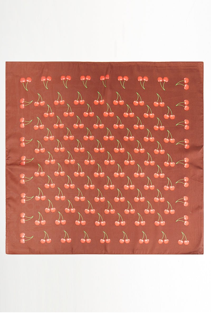 Cherry Twilight Square Satin Scarf - Wholesale Accessory Market