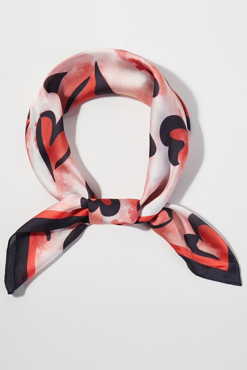 Love Note Square Satin Scarf - Wholesale Accessory Market
