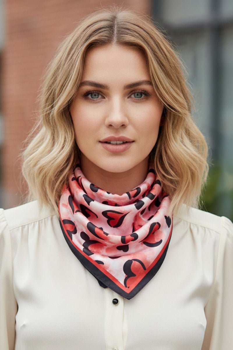 Love Note Square Satin Scarf - Wholesale Accessory Market