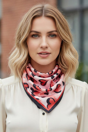 Love Note Square Satin Scarf - Wholesale Accessory Market
