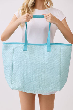 Del Mar Days Aqua Tote Bag - Wholesale Accessory Market
