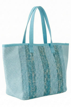 Del Mar Days Aqua Tote Bag - Wholesale Accessory Market