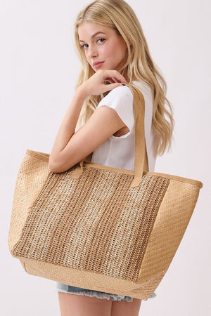Del Mar Days Taupe Tote Bag - Wholesale Accessory Market