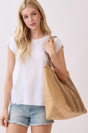 Del Mar Days Taupe Tote Bag - Wholesale Accessory Market