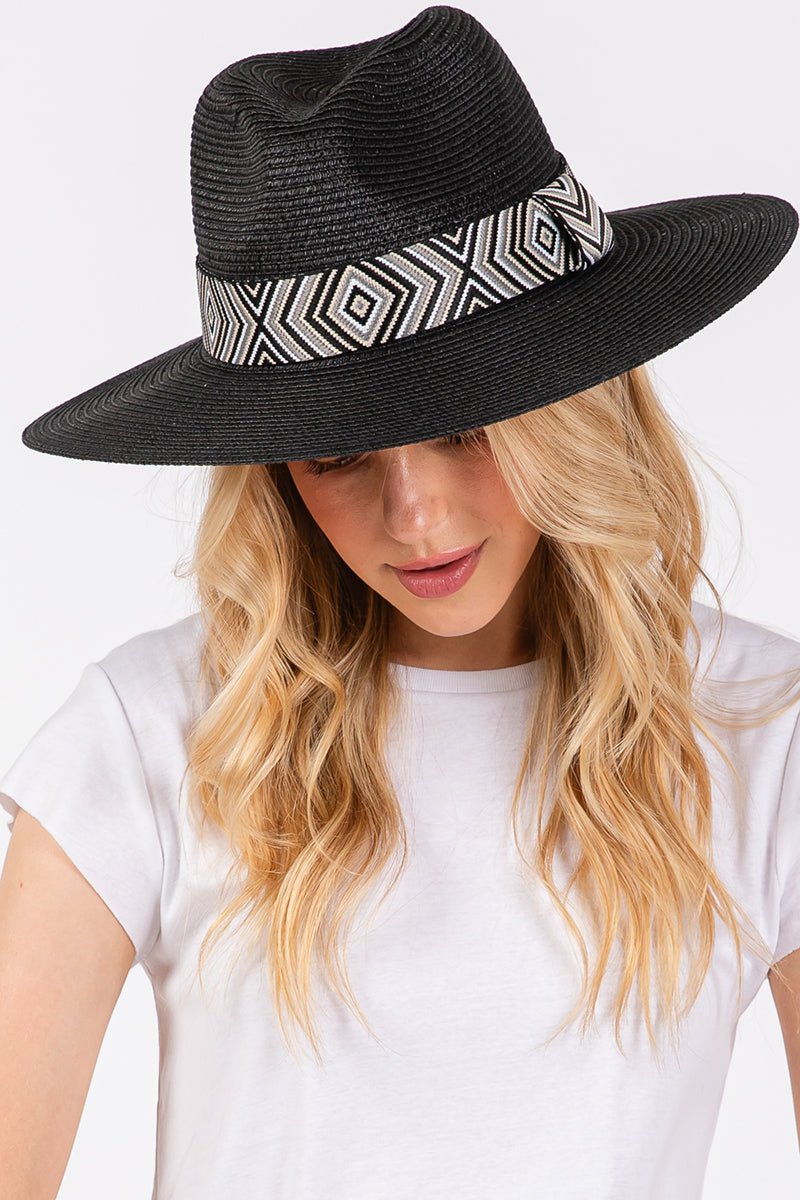 Pagosa Springs Black Straw Hat - Wholesale Accessory Market
