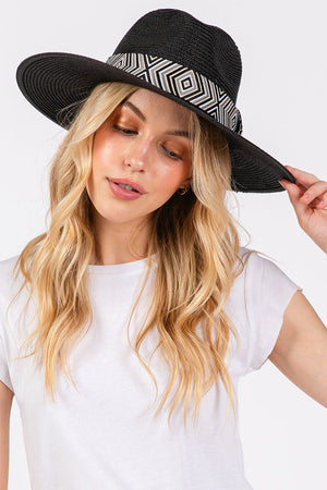 Pagosa Springs Black Straw Hat - Wholesale Accessory Market