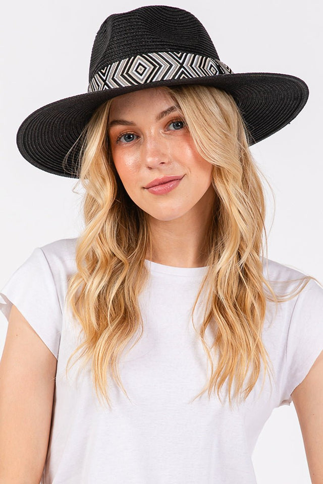 Pagosa Springs Black Straw Hat - Wholesale Accessory Market