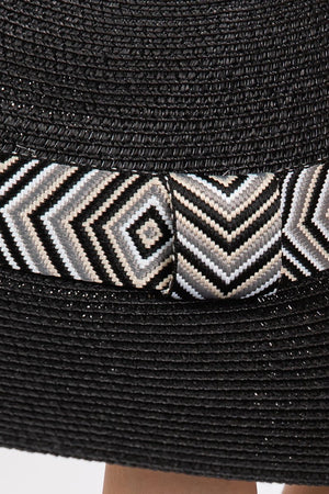 Pagosa Springs Black Straw Hat - Wholesale Accessory Market