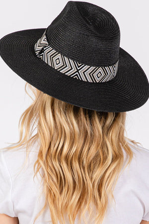 Pagosa Springs Black Straw Hat - Wholesale Accessory Market