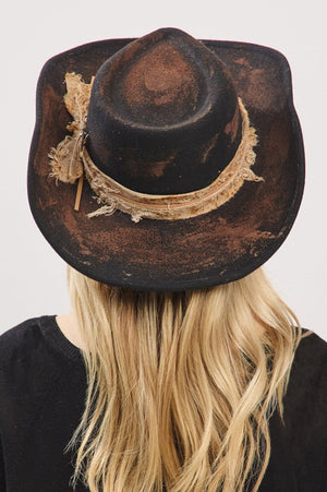 Cody Canyon Black Vintage Felt Cowgirl Hat - Wholesale Accessory Market